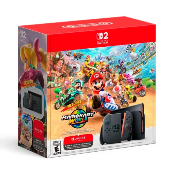 Consola Nintendo Switch 2 + juego Mario Kart World + 3 meses de Nintendo Switch online